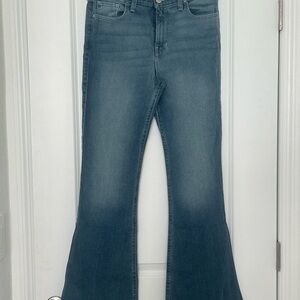 Hollister Women's Blue Flare Jeans